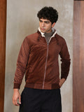 Zip-Front Jacket With Fleece Detail