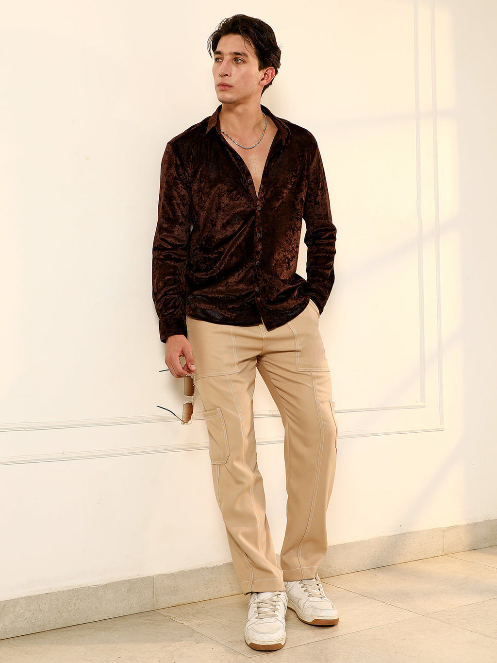 Solid Velvet Shirt