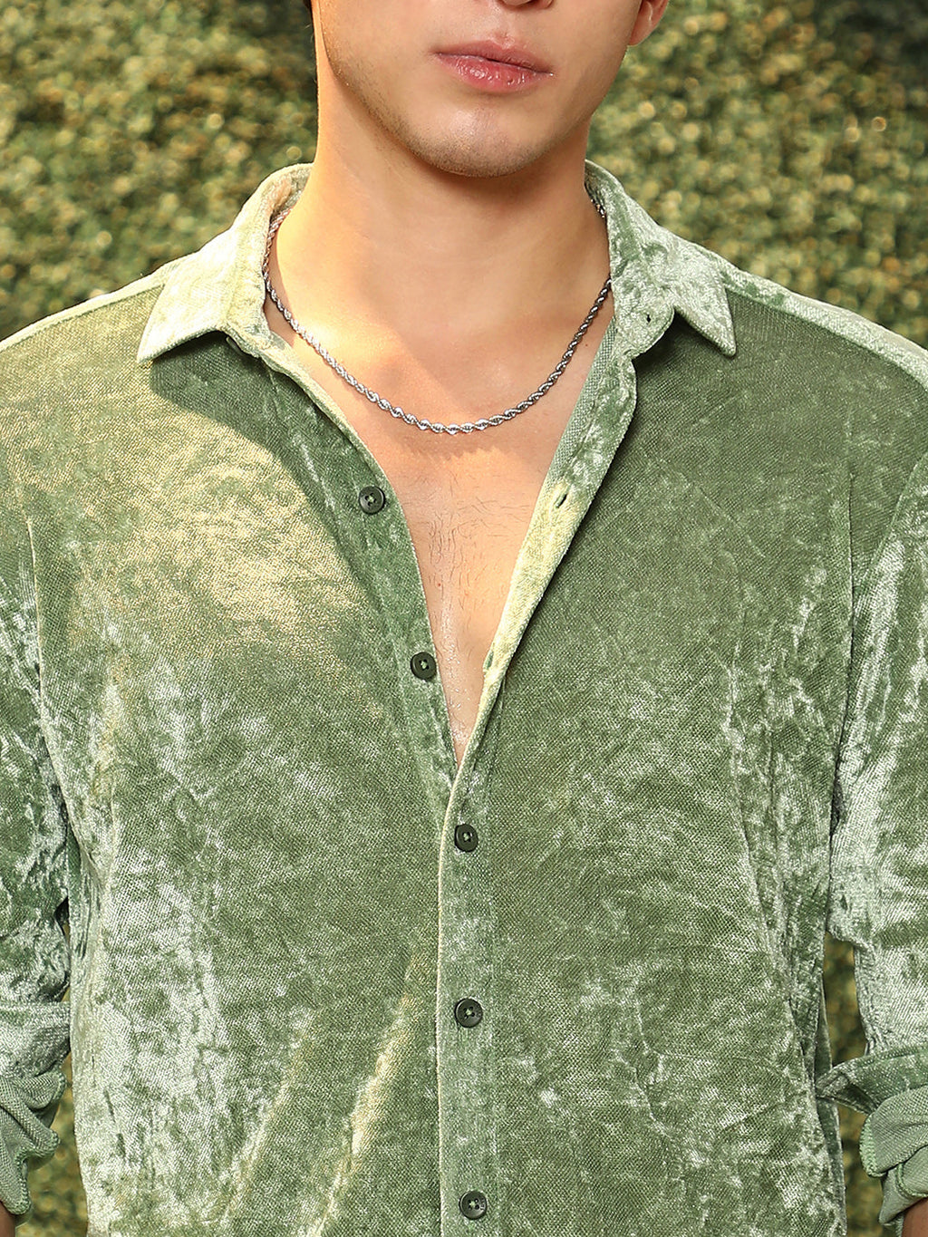 Solid Velvet Shirt