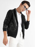 Zip-Front Jacket With Ribbed Hem