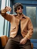 Zip-Front Knit Jacket