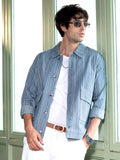 Relaxed Jacquard-Denim Jacket