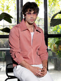 Zip-Front Knit Jacket