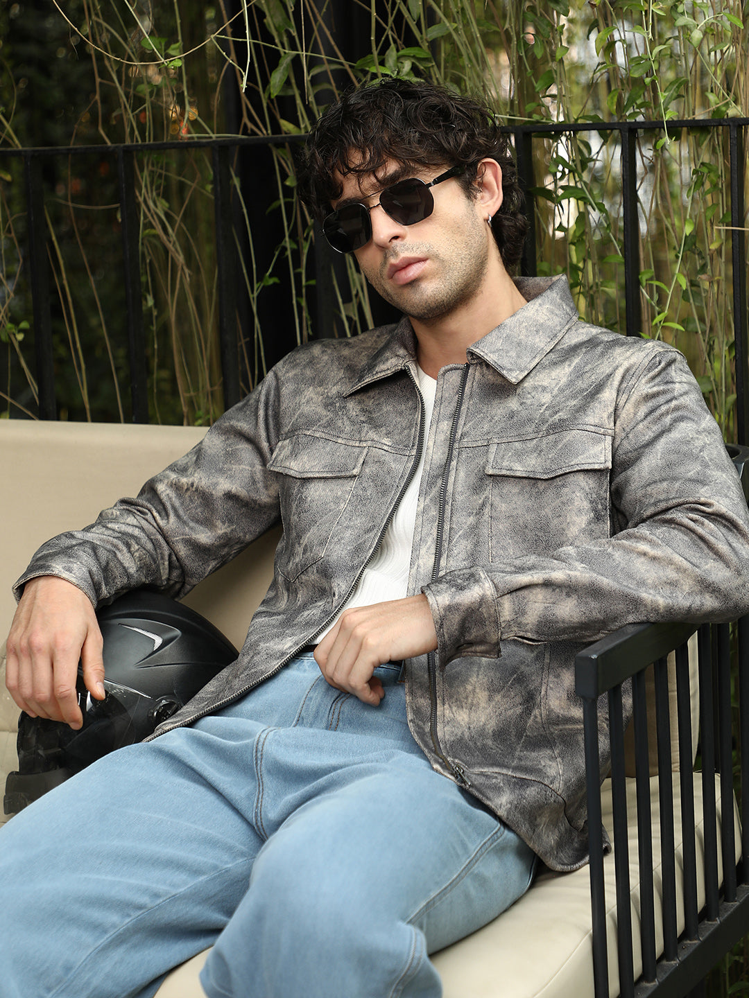 Dye Utility-Twill Bomber Jacket