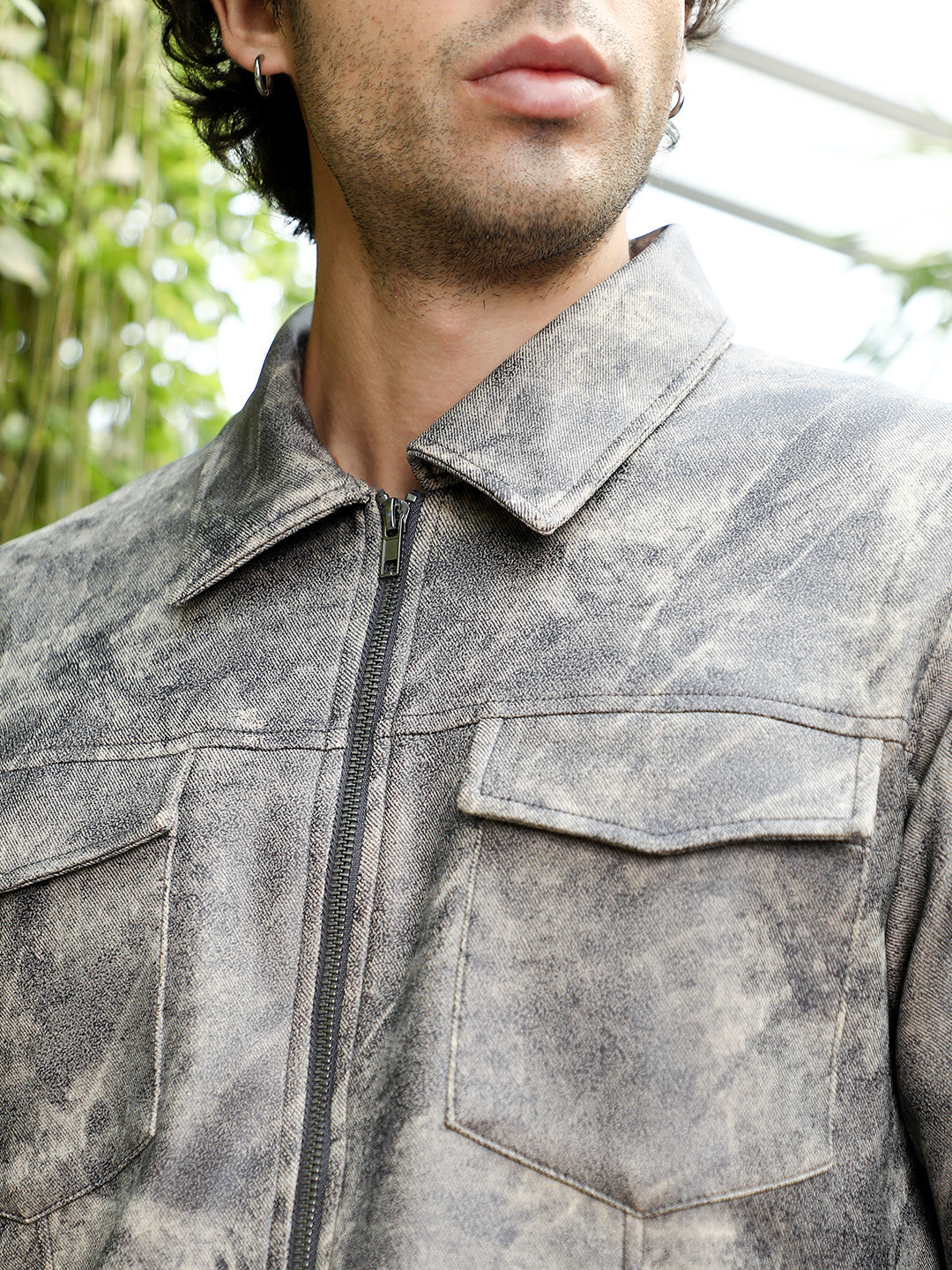 Dye Utility-Twill Bomber Jacket