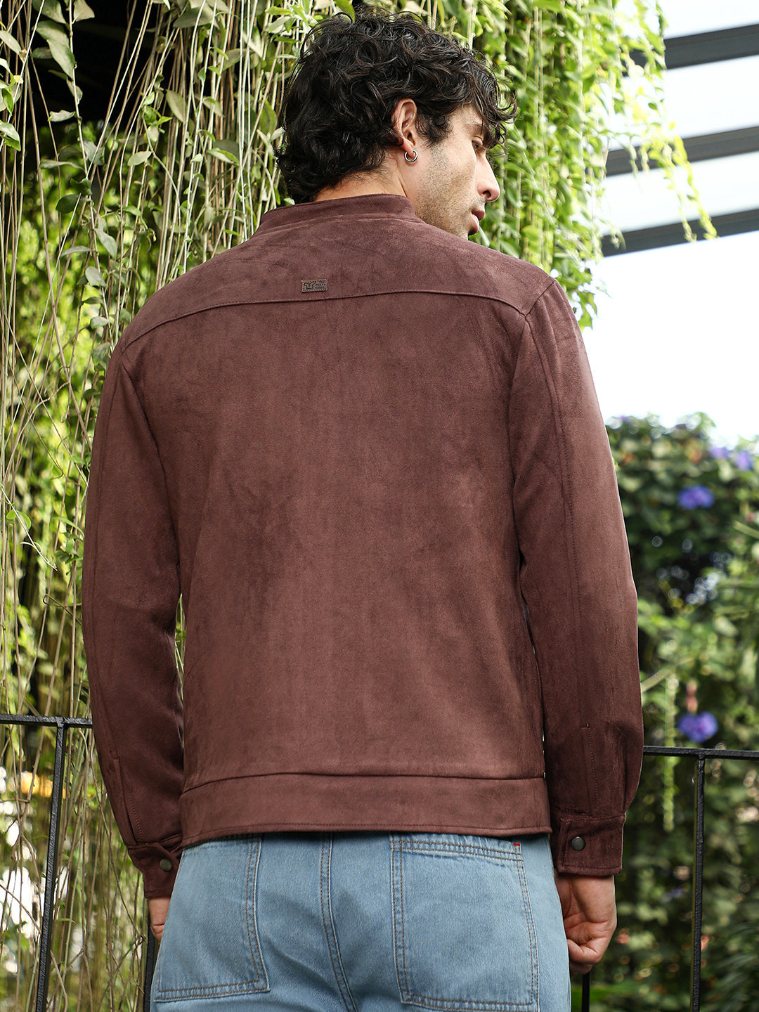 Solid Utility-Suede Rider Jacket