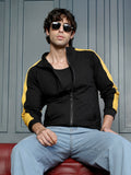 Side-Panelled Zip-Front Sweatshirt