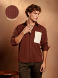 Block-Patch Oversized Shirt
