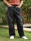 Tinted Relaxed-Utility Denim Jeans
