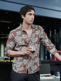 Contrast-Sunflower Imprint Shirt
