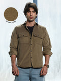 Solid-Brushed Utility Shirt