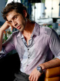 Men's Slim Fit Abstract Print Full Sleeve Casual Shirt