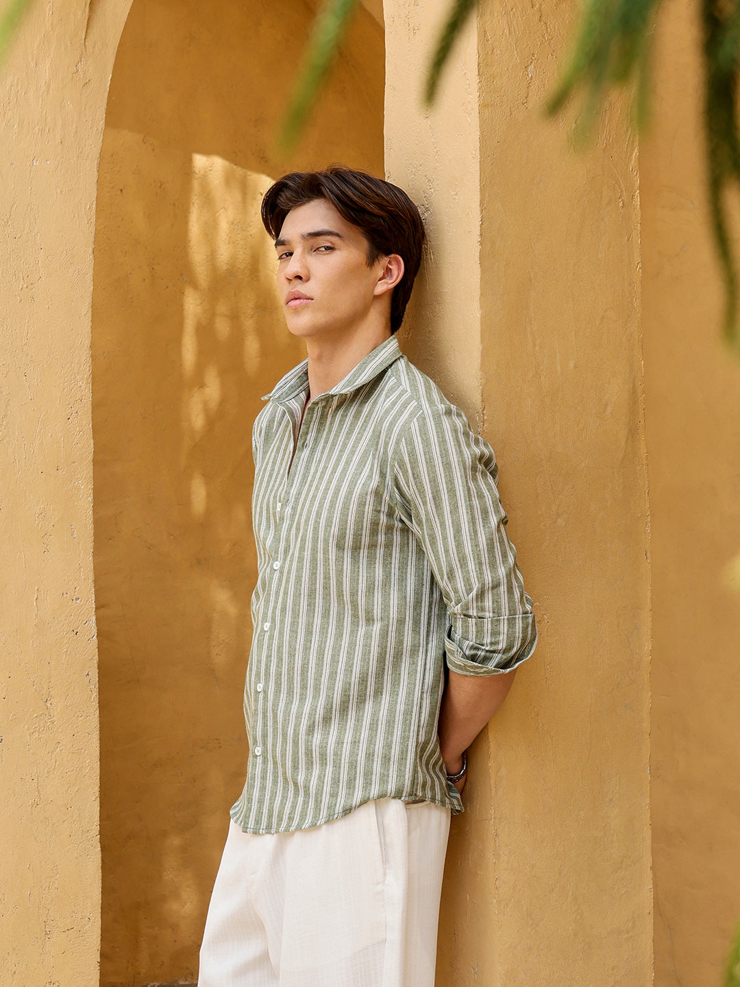 Men's Shirt Poly Cotton Yarn Dyed Stripes