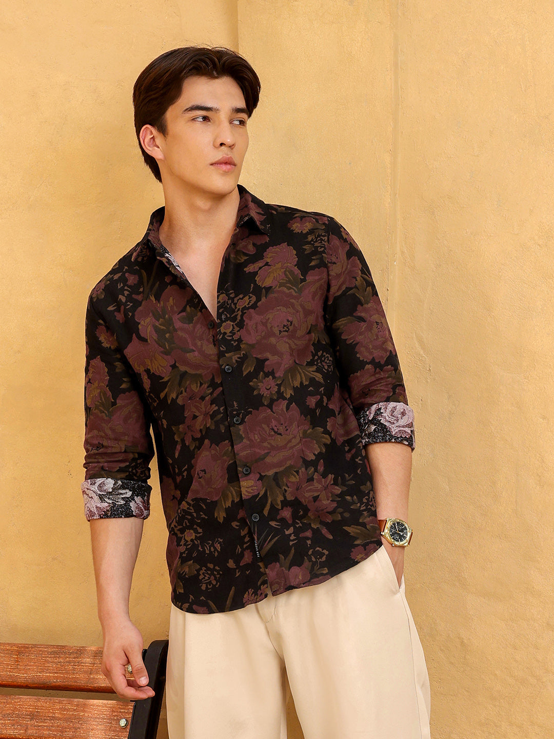 Men's Shirt Cotton All Over Print