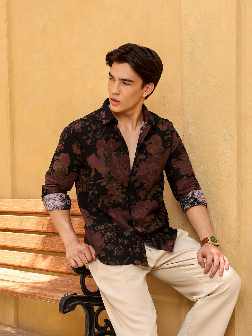 Men's Shirt Cotton All Over Print