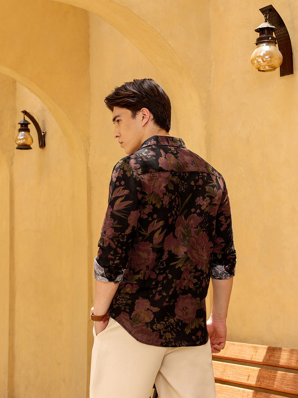 Men's Shirt Cotton All Over Print