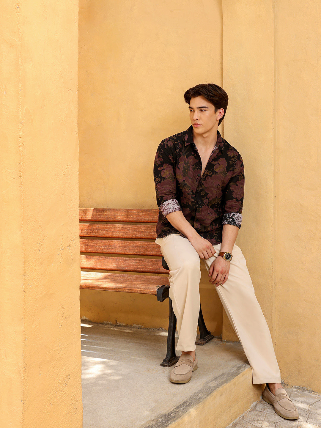 Men's Shirt Cotton All Over Print