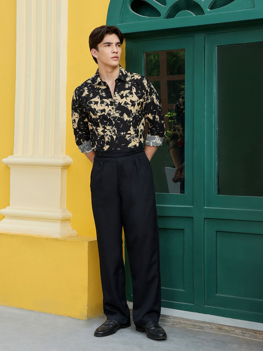 Men's Shirt Cotton All Over Print