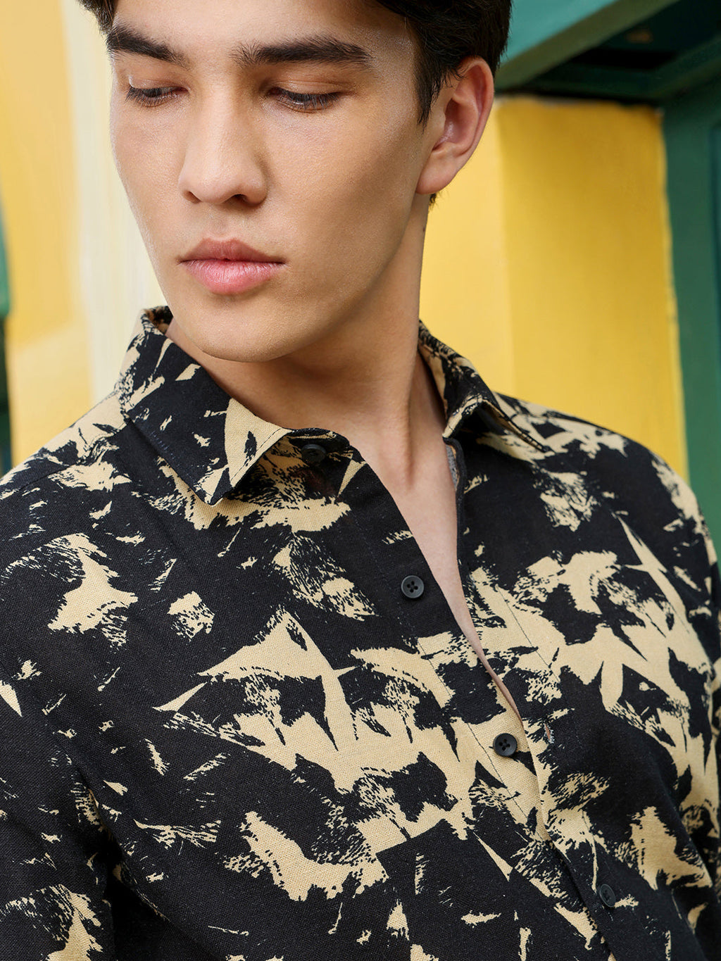 Men's Shirt Cotton All Over Print