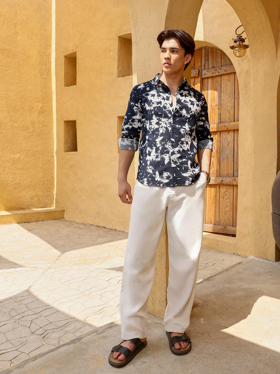 Men's Shirt Cotton All Over Print