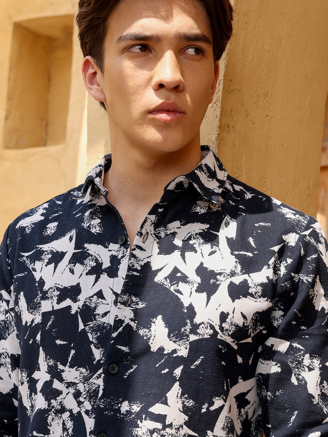 Men's Shirt Cotton All Over Print