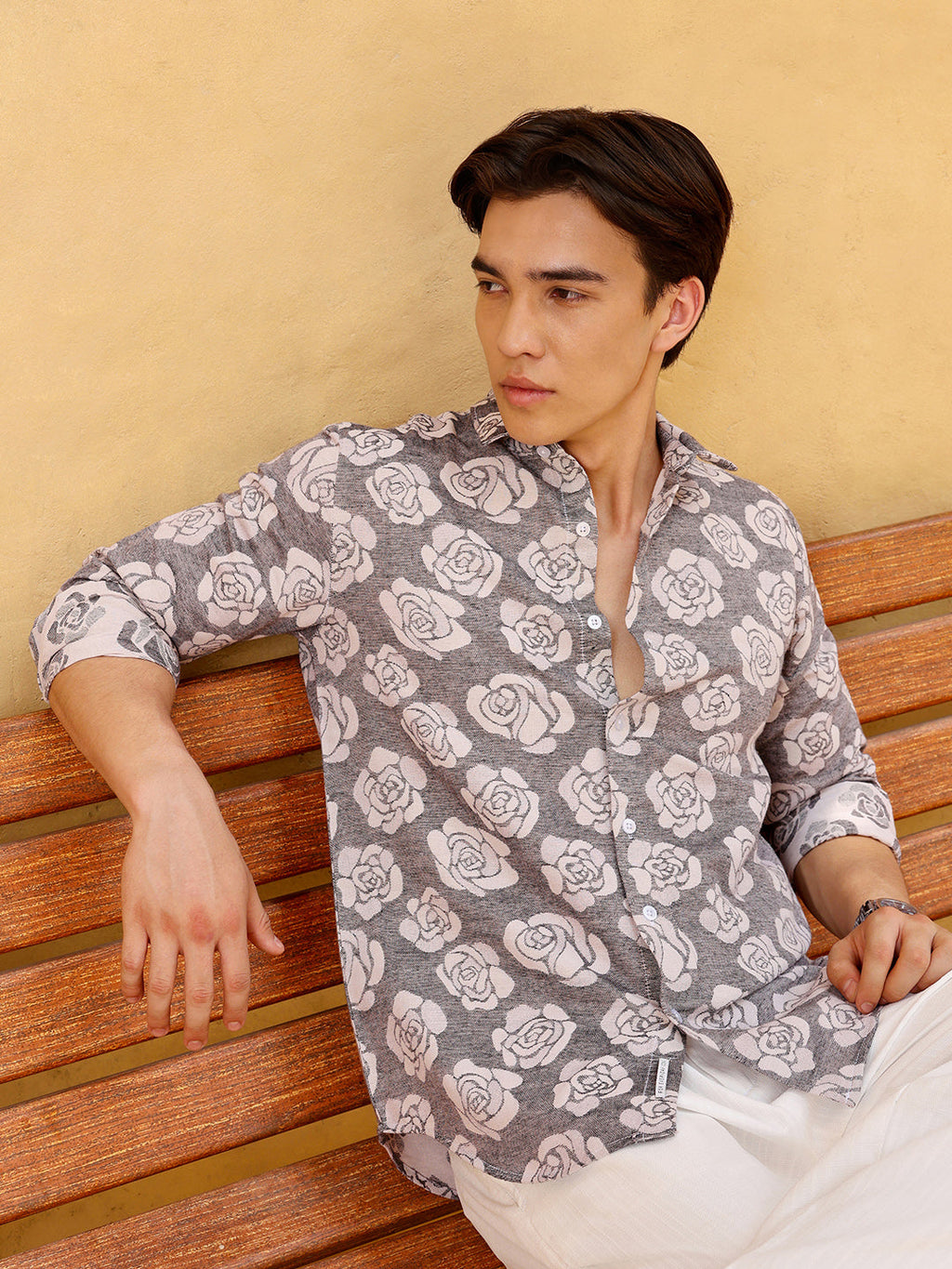 Men's Shirt Cotton All Over Print