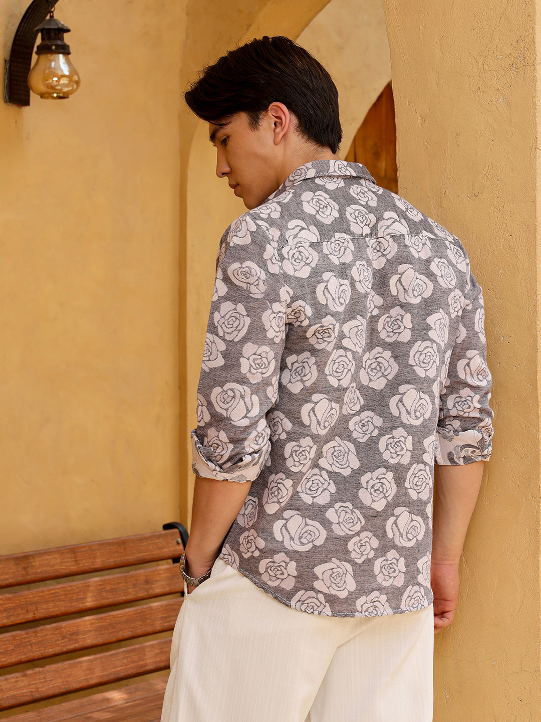 Men's Shirt Cotton All Over Print