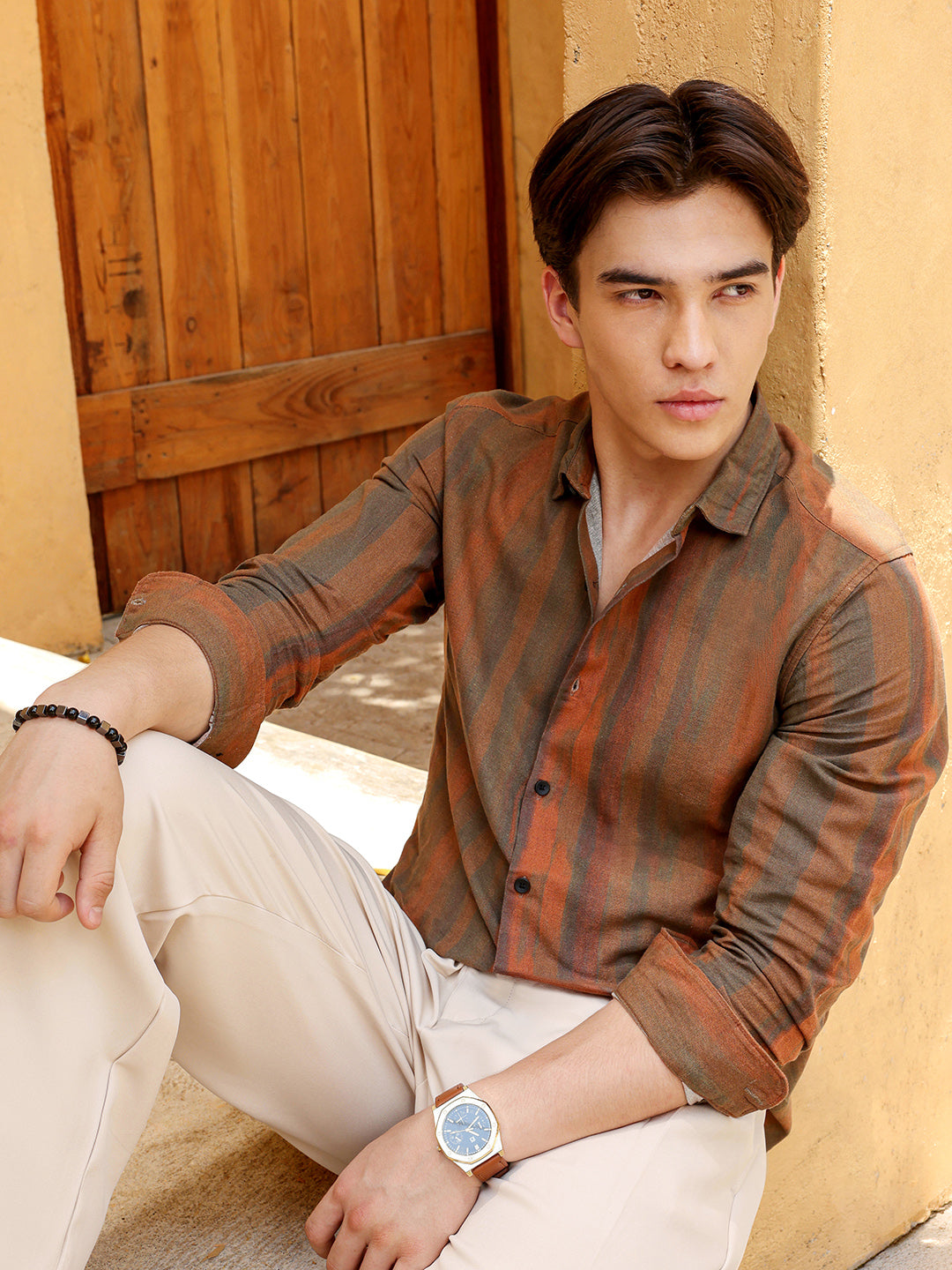 Men's Shirt Cotton All Over Print