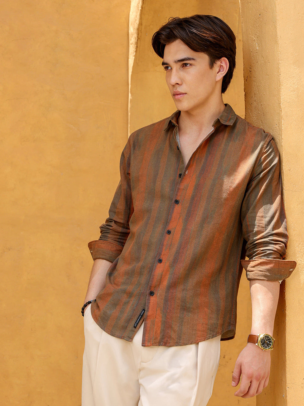Men's Shirt Cotton All Over Print