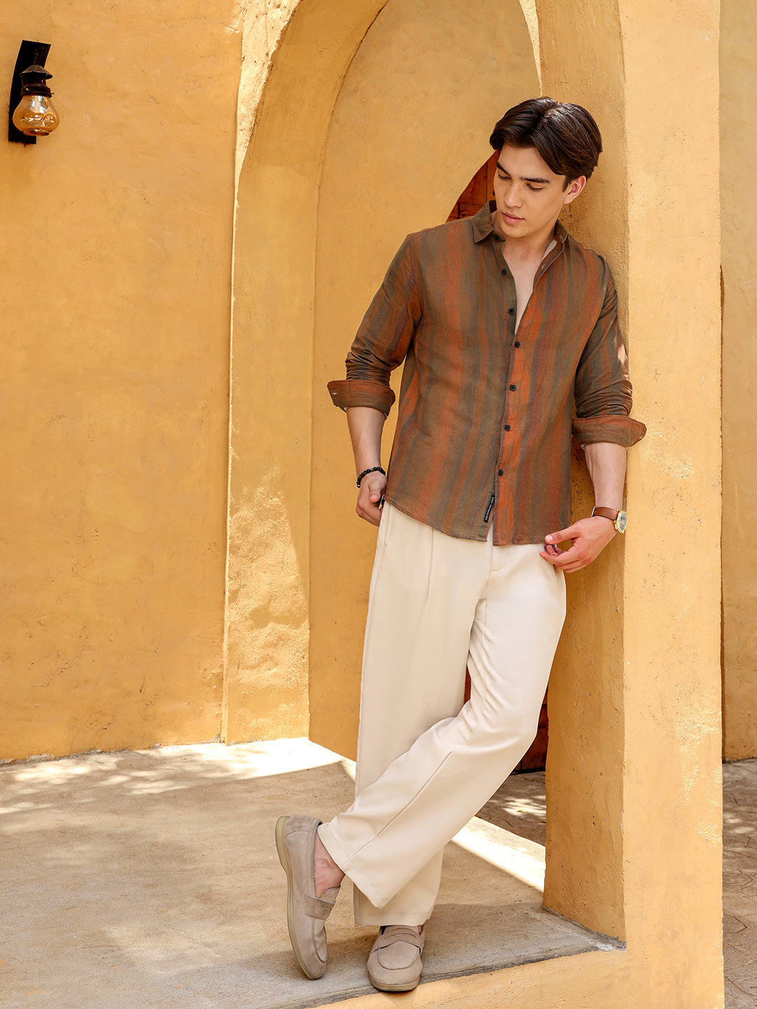 Men's Shirt Cotton All Over Print