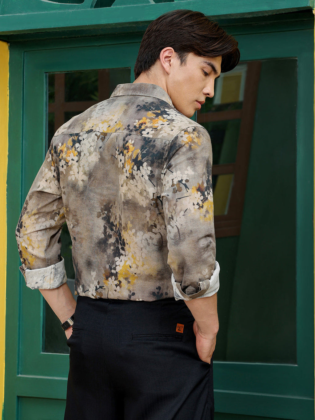 Men's Shirt Cotton All Over Print
