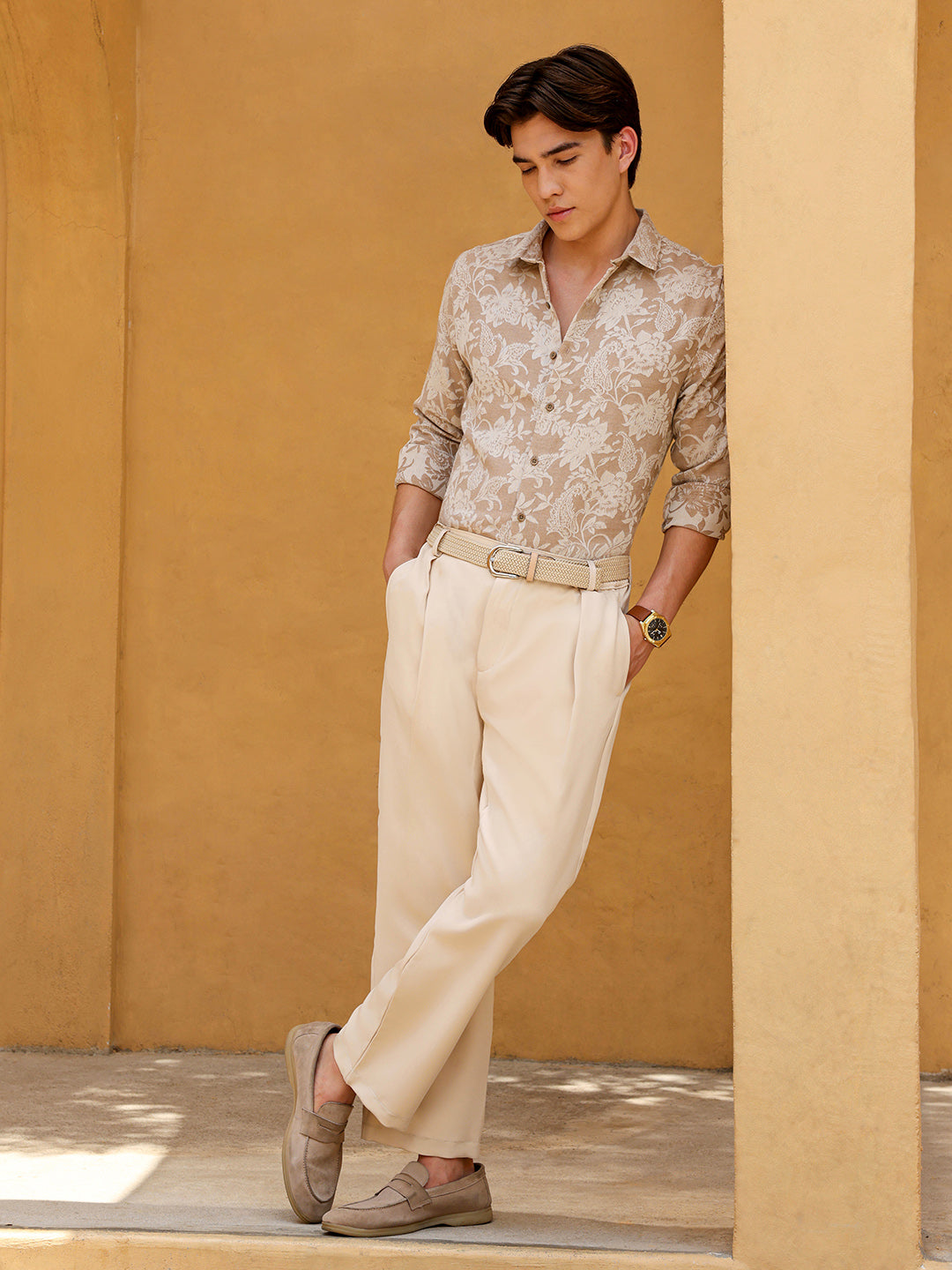 Men's Shirt Cotton All Over Print