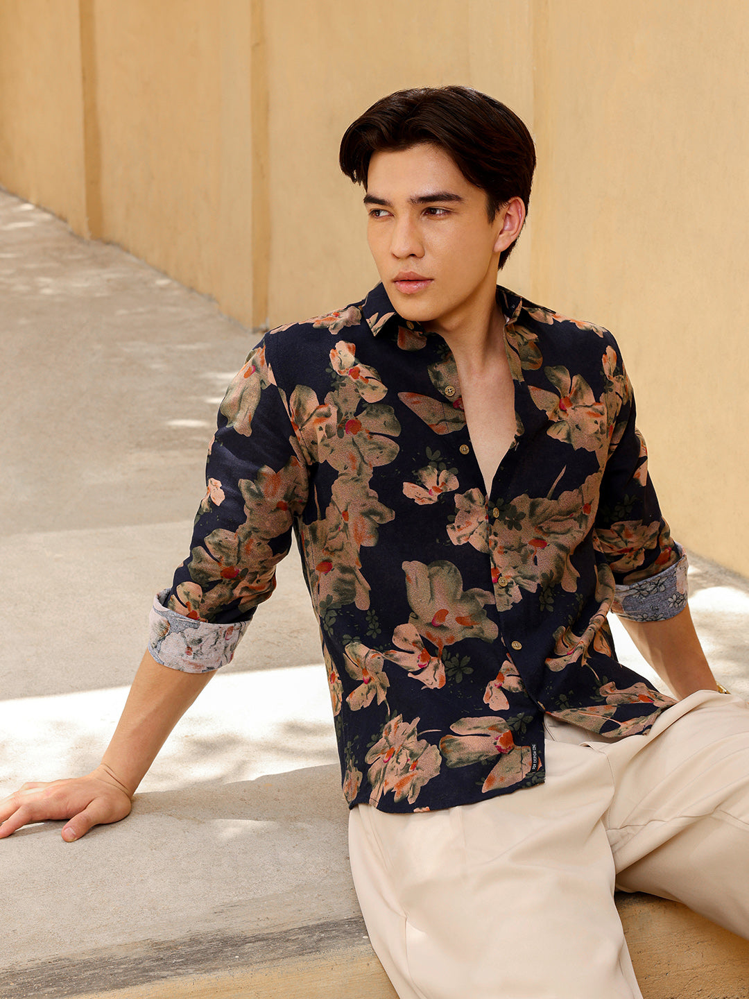 Men's Shirt Cotton All Over Print