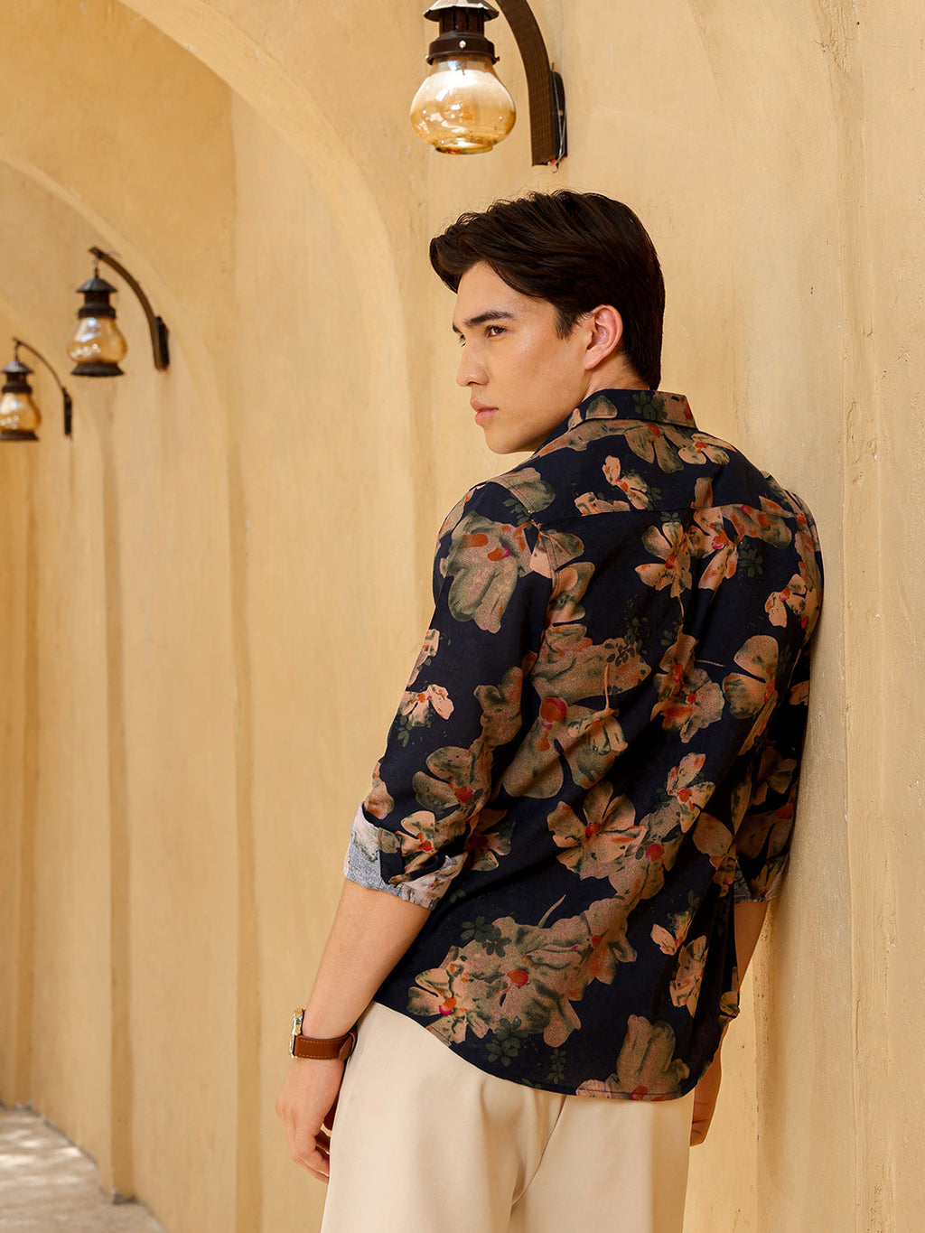 Men's Shirt Cotton All Over Print