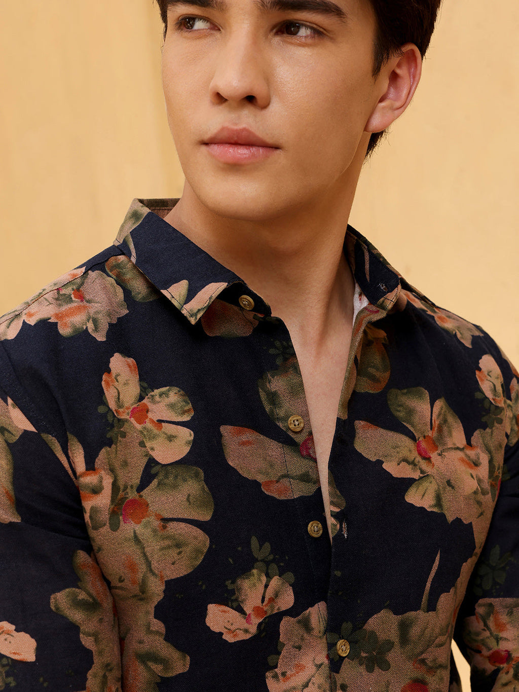 Men's Shirt Cotton All Over Print