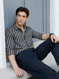 Men's Shirt Poly Cotton Yarn Dyed Stripes
