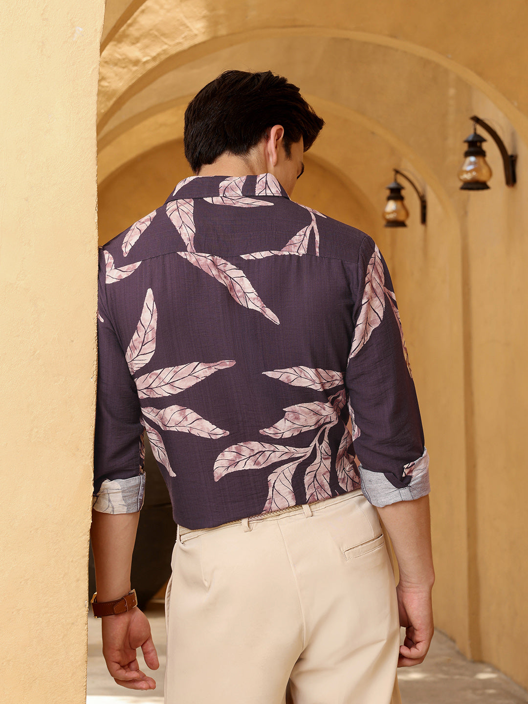 Men's Shirt Cotton All Over Print