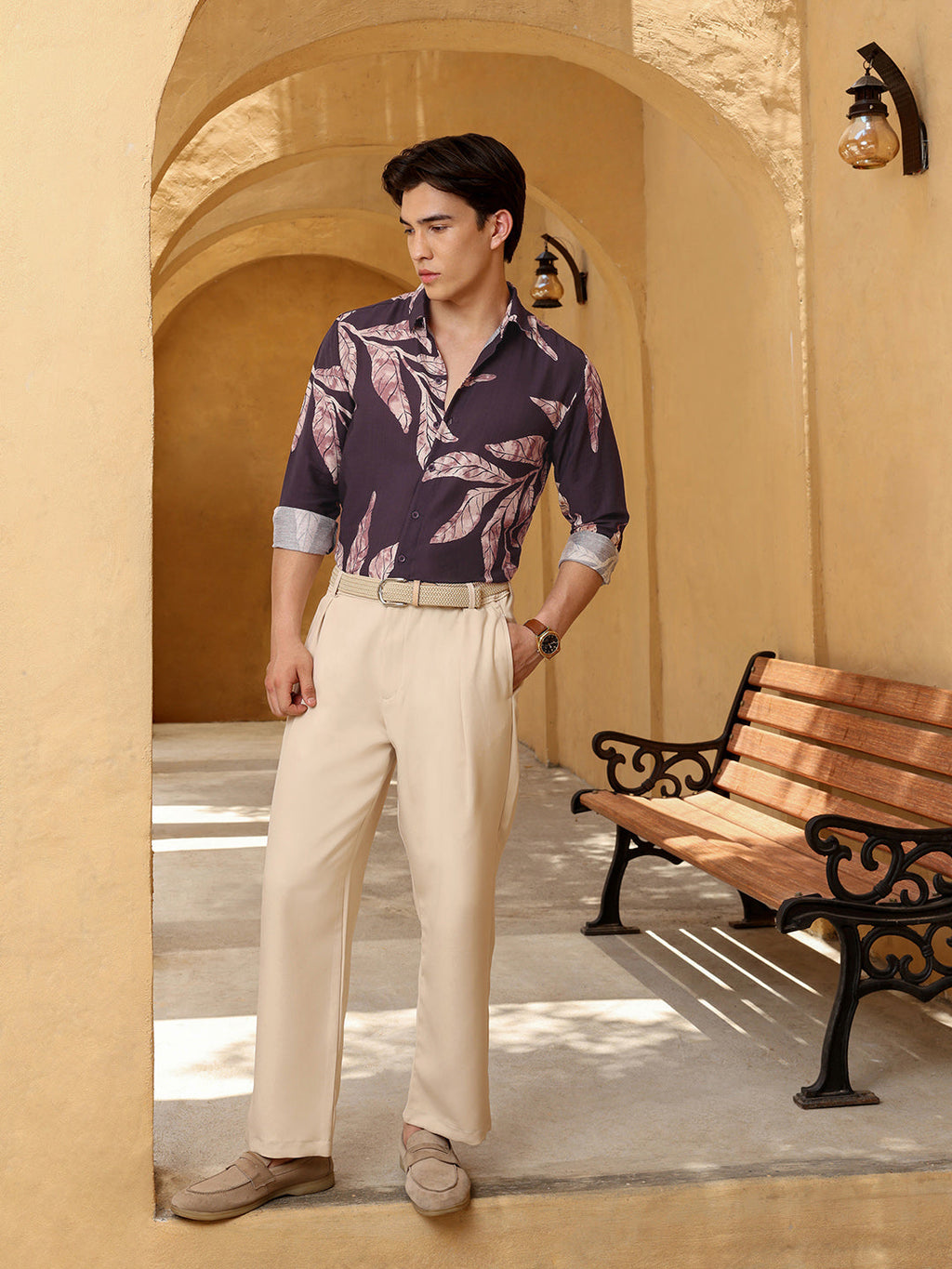Men's Shirt Cotton All Over Print