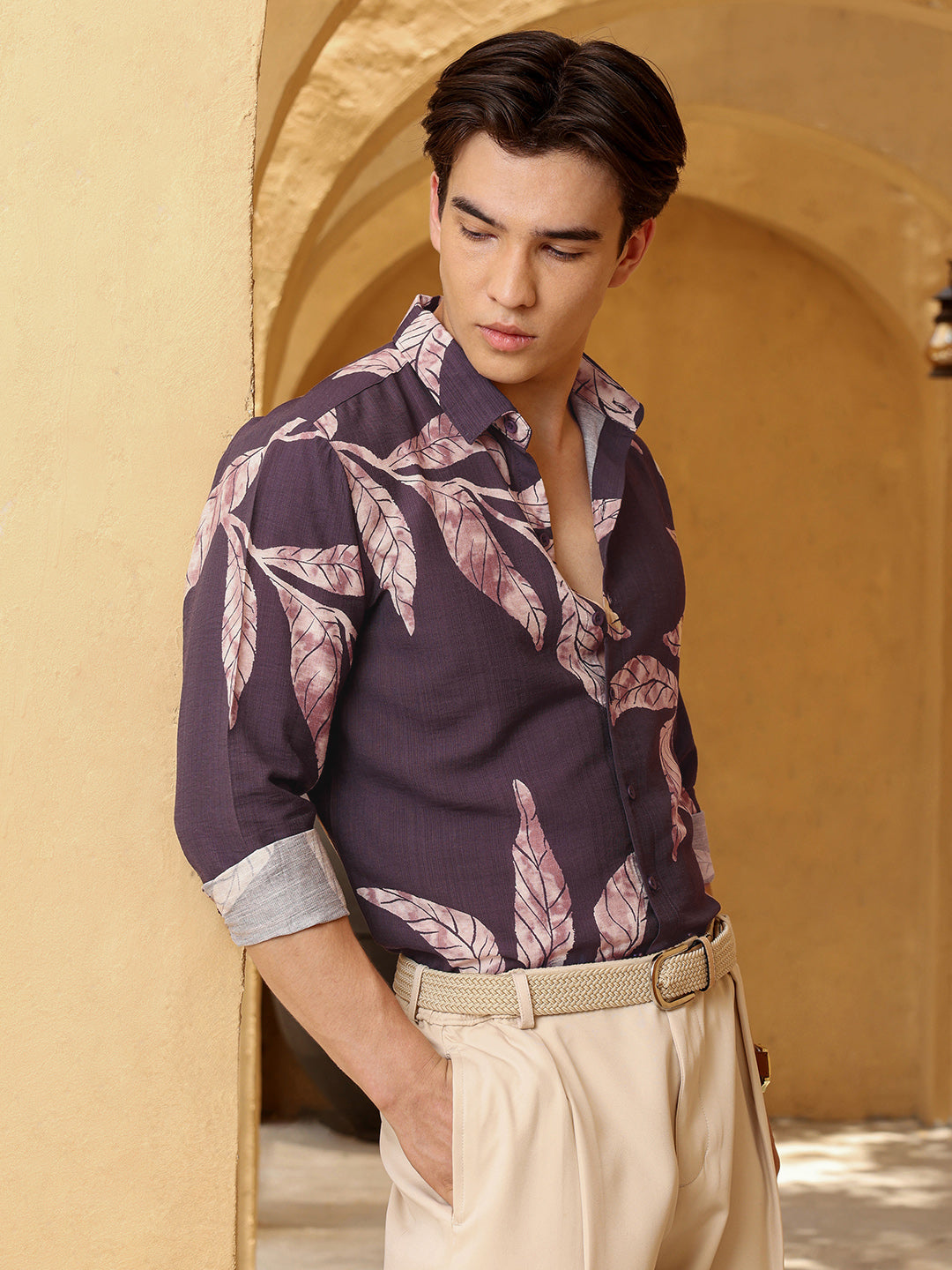 Men's Shirt Cotton All Over Print
