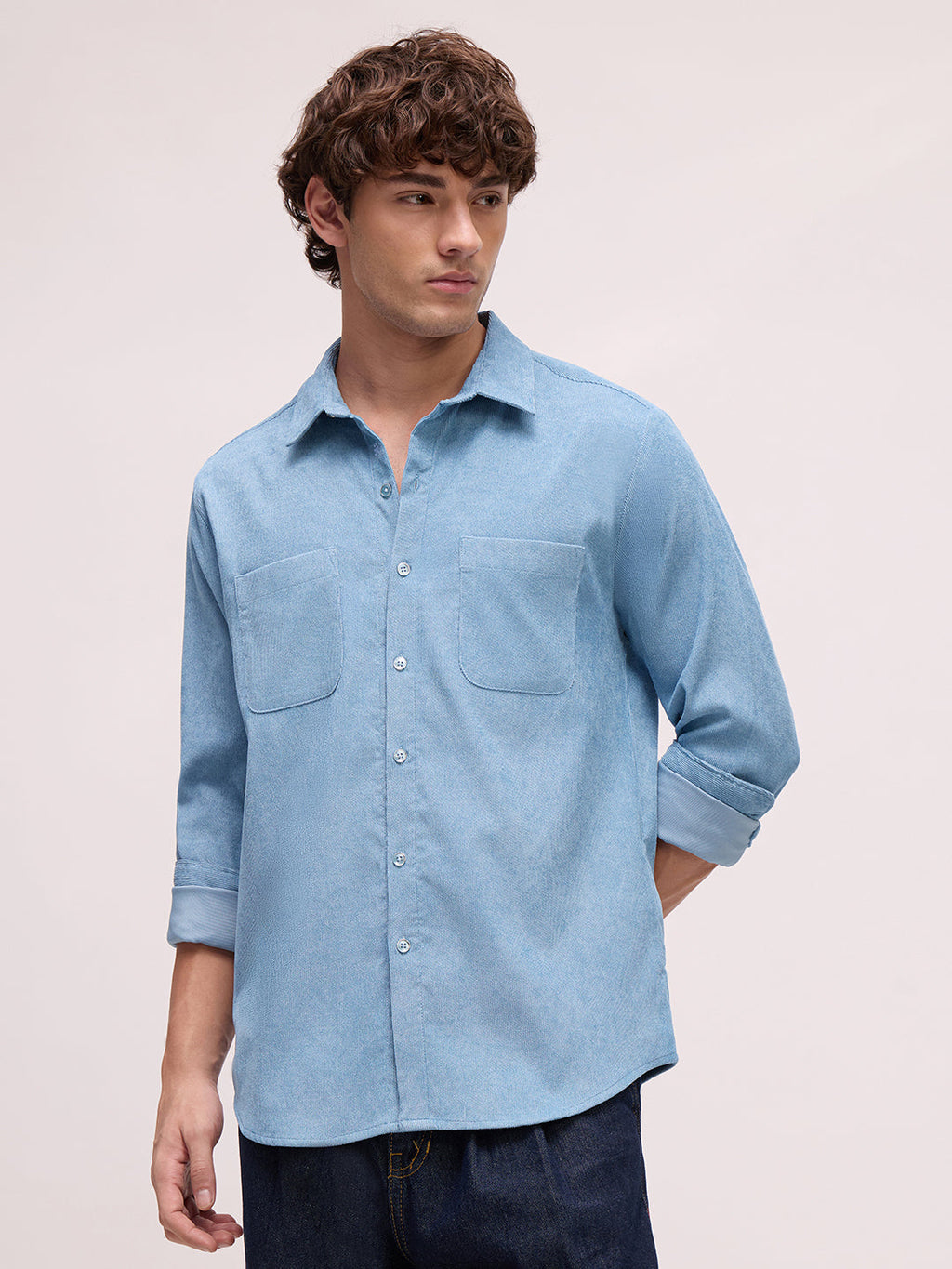 Men's Cordrouy Regular Fit Shirt