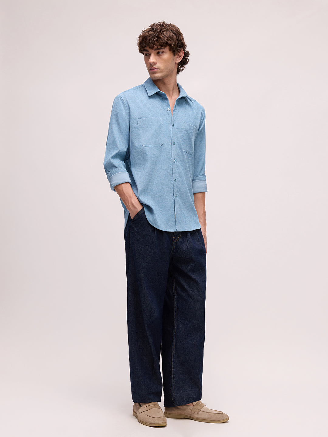 Men's Cordrouy Regular Fit Shirt