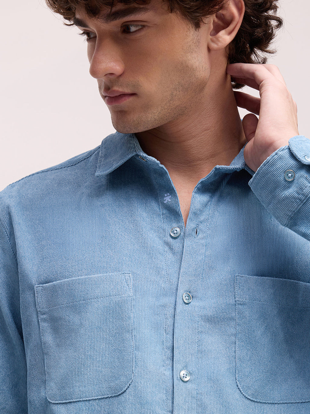Men's Cordrouy Regular Fit Shirt