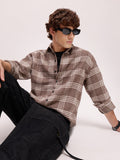Men's Yarn Dyed Checks Relaxed Fit Shirt