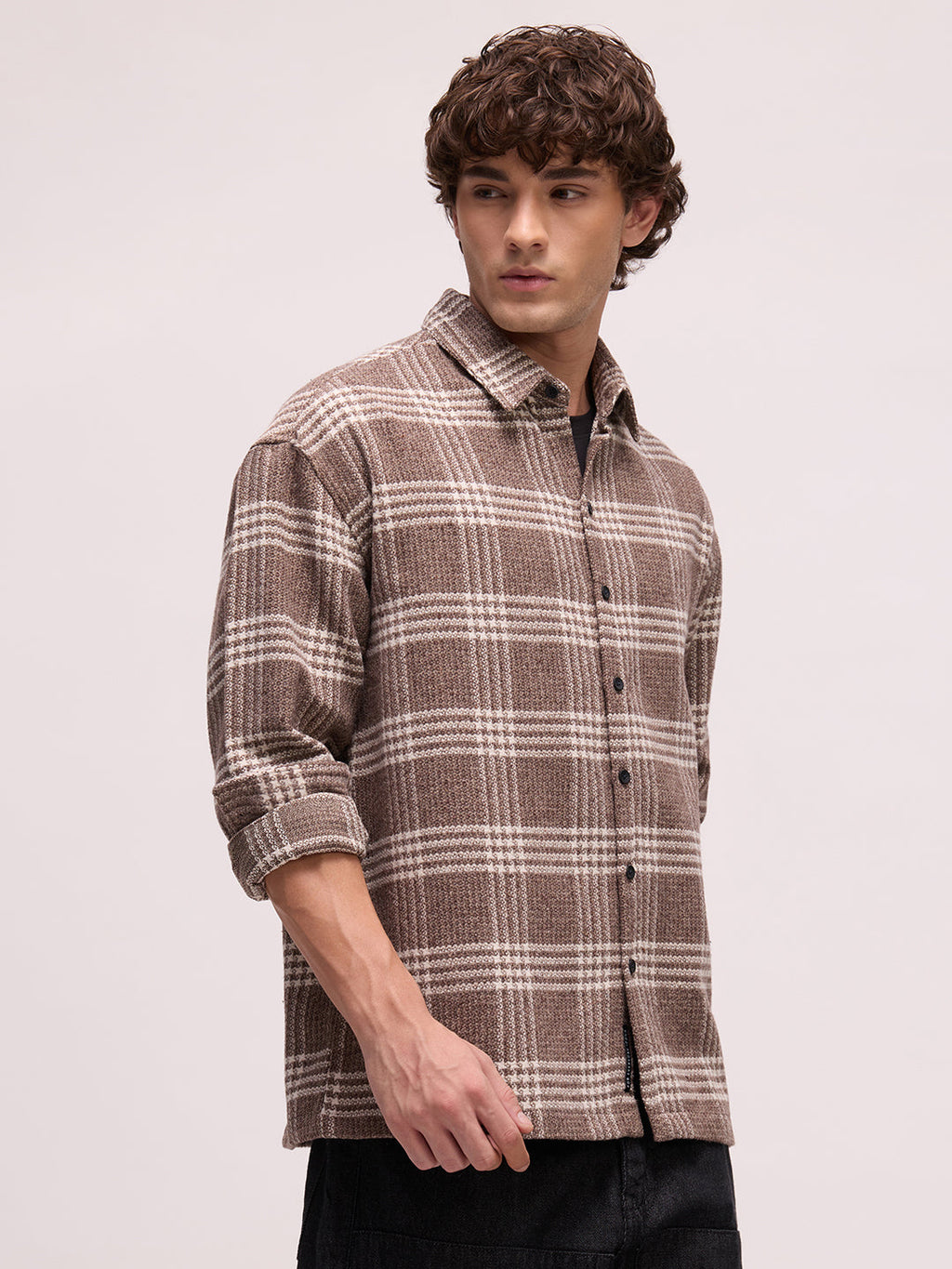 Men's Yarn Dyed Checks Relaxed Fit Shirt