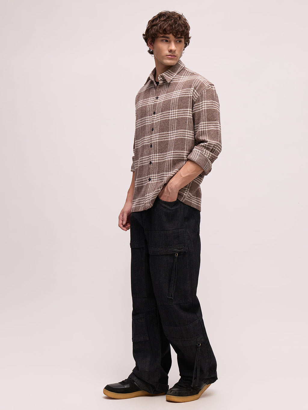 Men's Yarn Dyed Checks Relaxed Fit Shirt