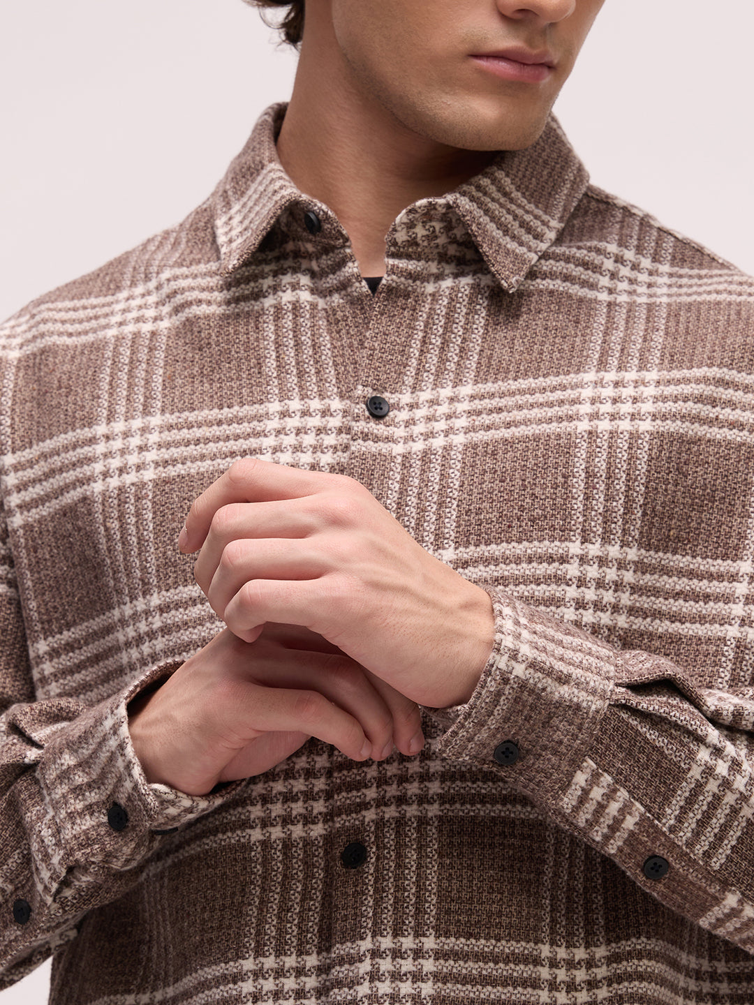 Men's Yarn Dyed Checks Relaxed Fit Shirt
