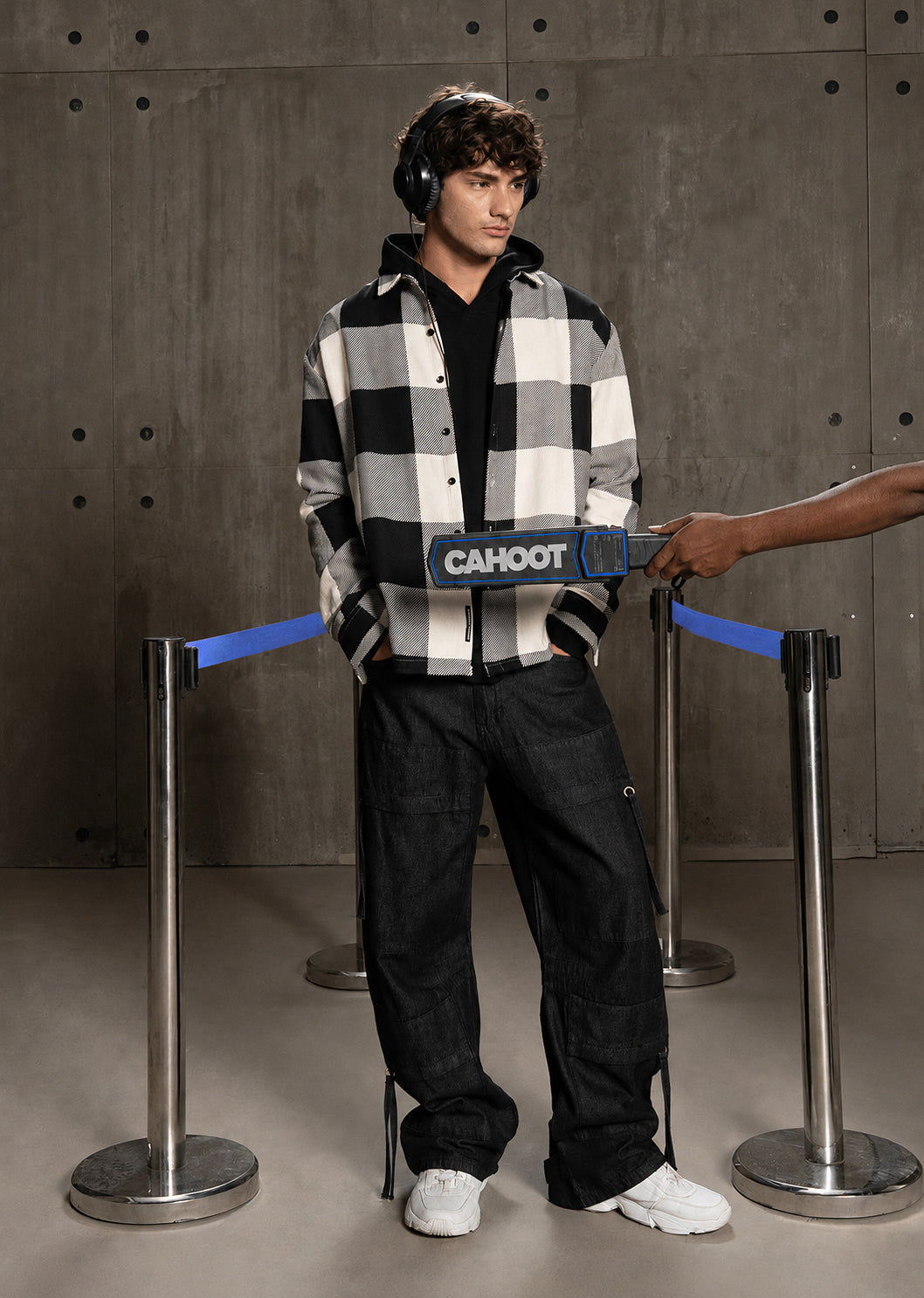 Men's Yarn Dyed Checks Oversized Fit Shirt