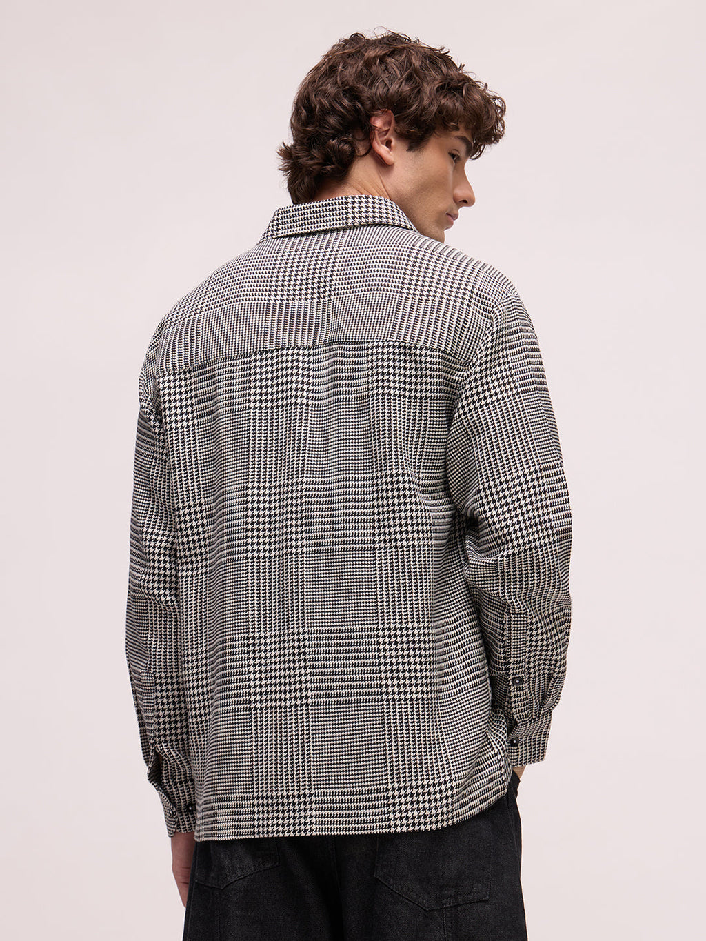 Men's Yarn Dyed Checks Oversized Fit Shirt