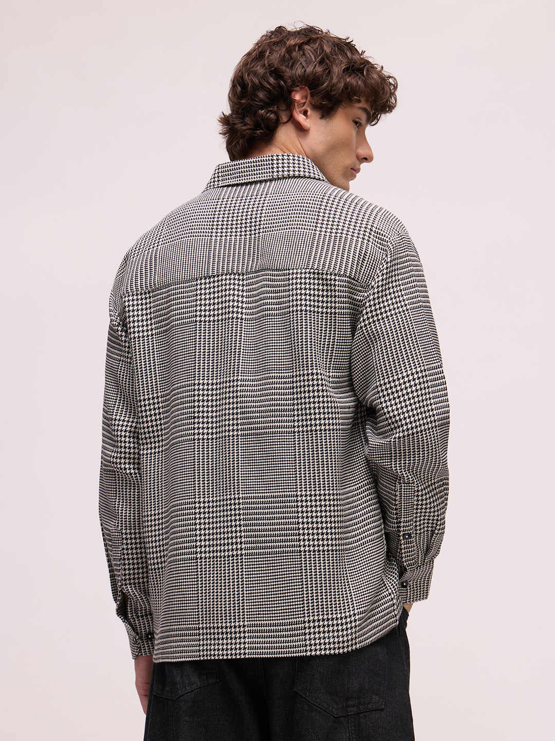 Men's Yarn Dyed Checks Oversized Fit Shirt