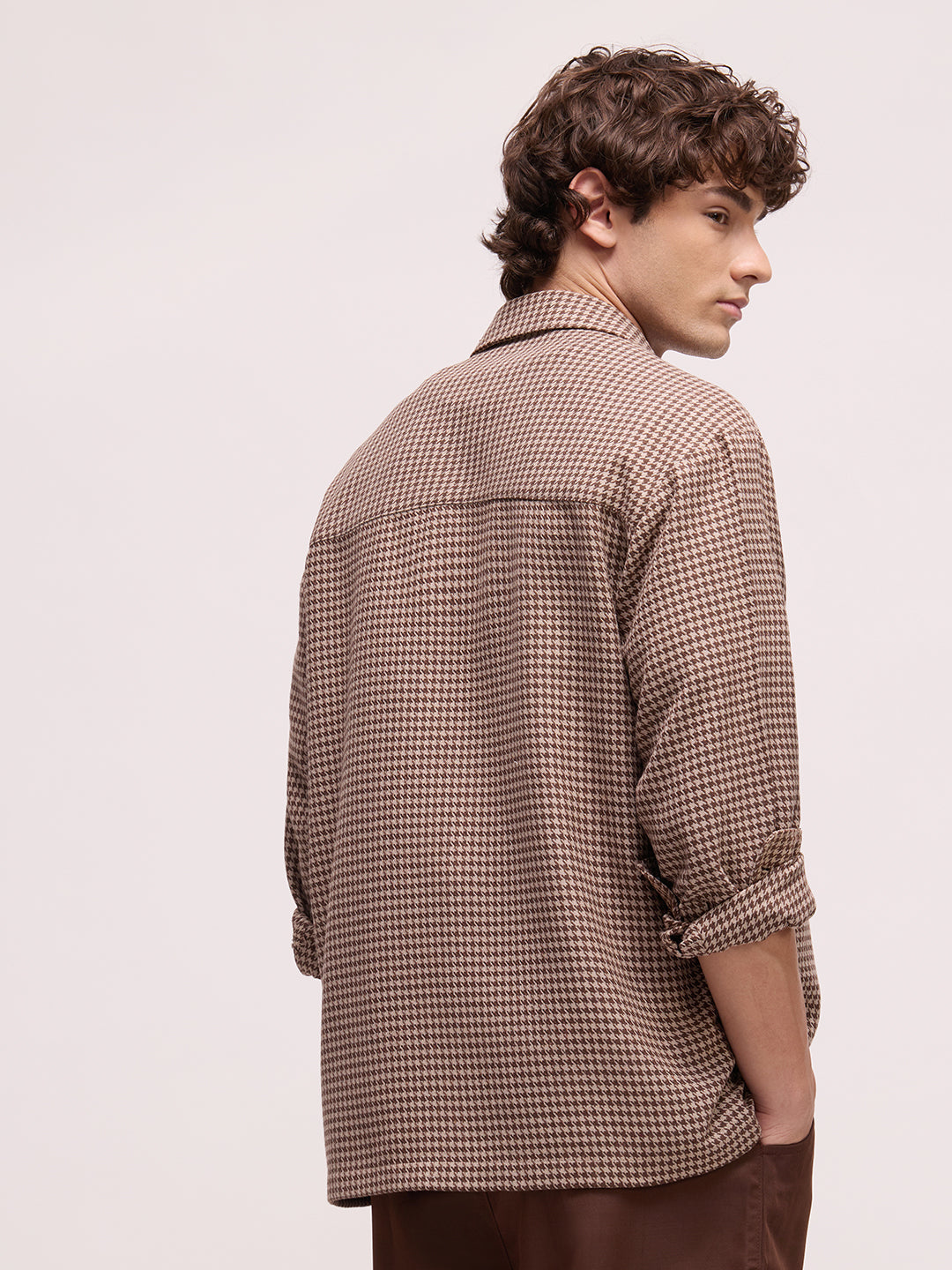 Men's Yarn Dyed Checks Oversized Fit Shirt